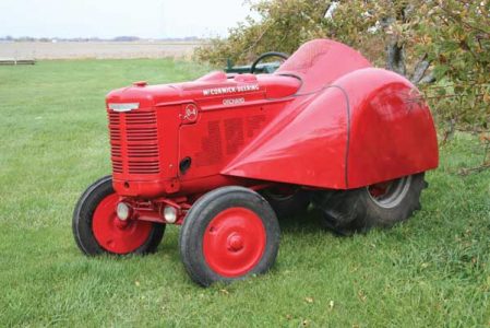 “John Bean” Fruit Tree Sprayer and the O-4 McCormick Orchard Tractor Image